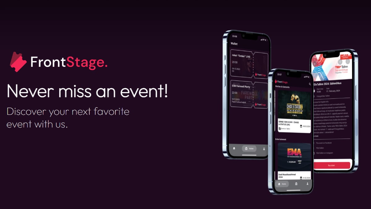 Frontstage | Never miss an event!